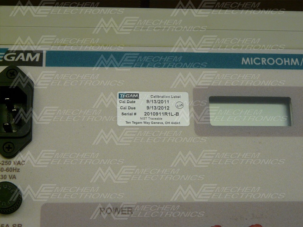 TEGAM R1L-B MicroOhm / Bond Meter. New!