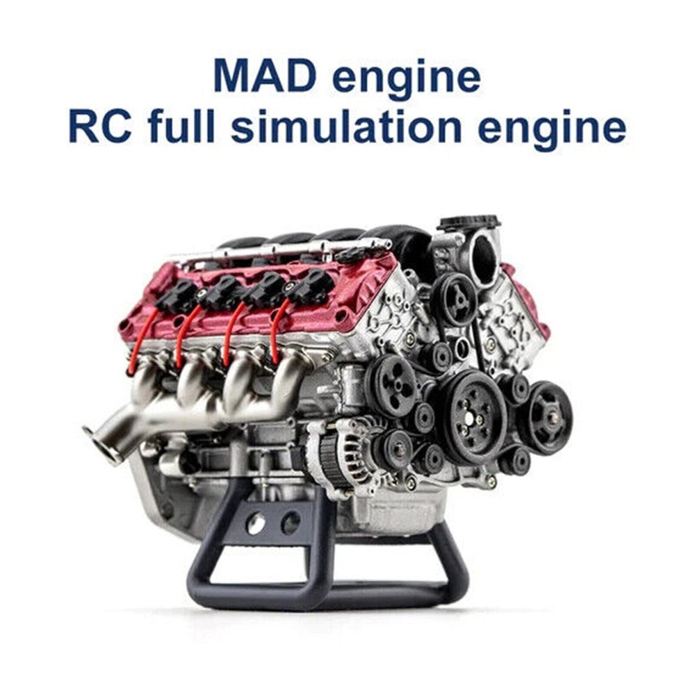 For V8 Combustion Engine Model Building Kits Internal DIY Hobby V8 Engine Model