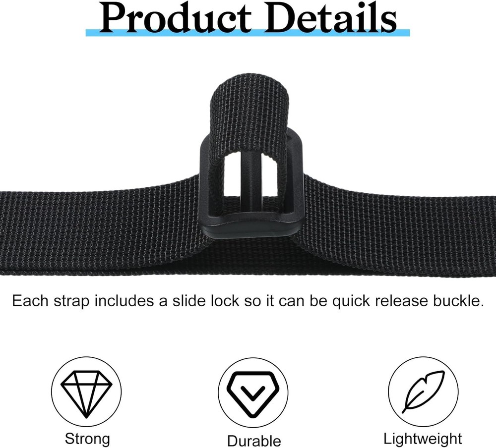 2 Pack Adjustable Backpack Chest Strap, Universal Sternum Strap with Quick Relea