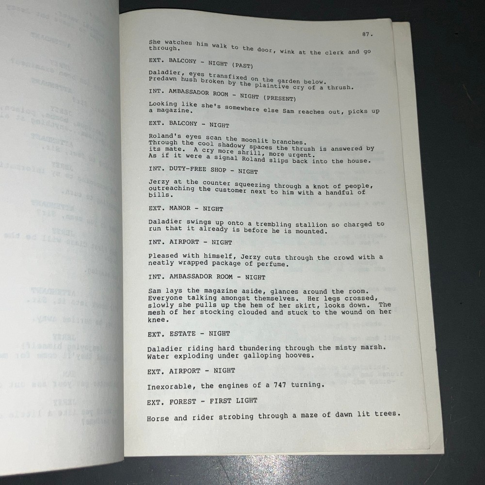 HAMPTON FRANCHER Unmade THE PAINTER ('86) Revised Draft + A&M Covers + COA!