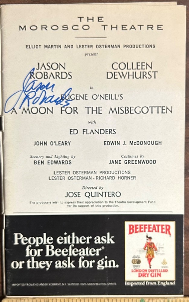 JASON ROBARDS—SIGNED A Moon For The Misbegotten