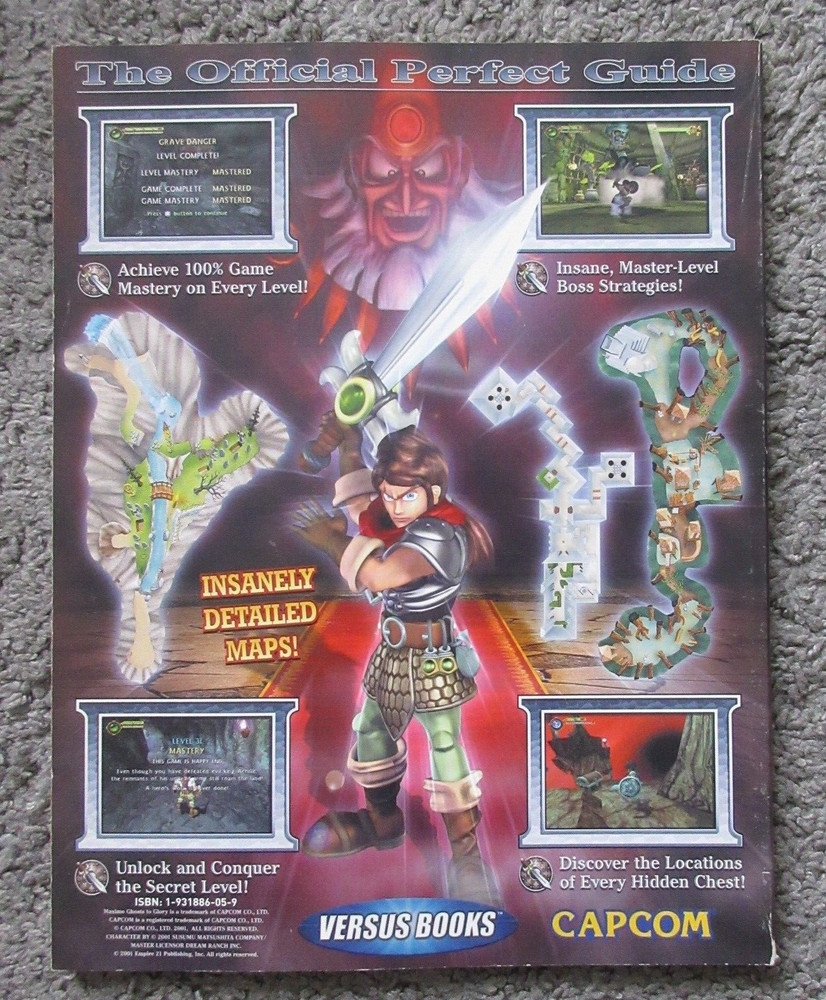 VTG NM 2000 Y2K VERSUS STRATEGY GUIDE MAXIMO GHOSTS GLORY PS2 XBOX CAPCOM