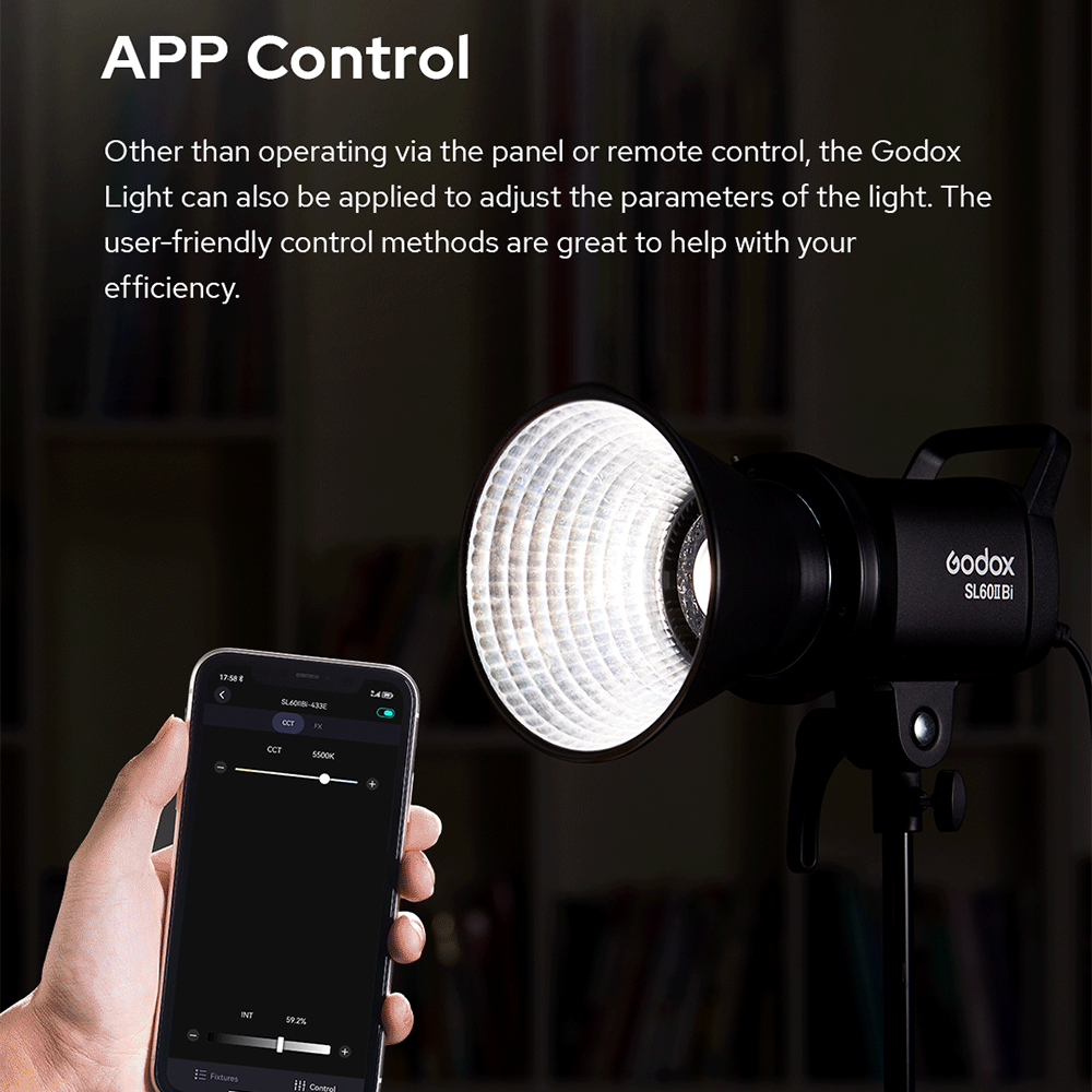 Godox SL60IID SL60II D COB LED Video Continuous Light APP Bluetooth Control