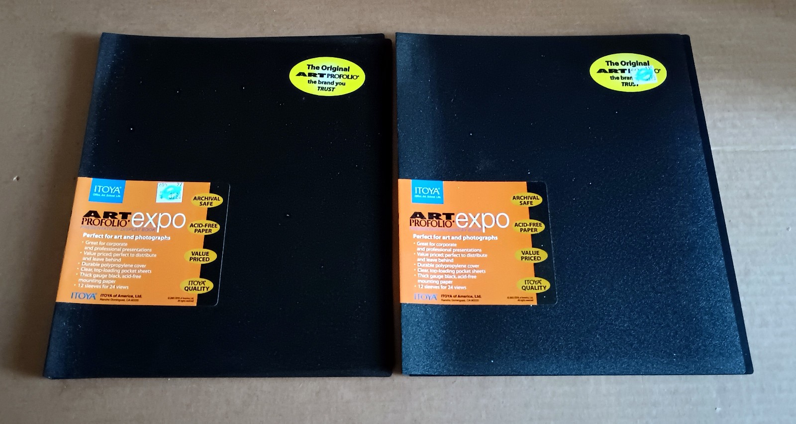 Lot of 4 Portfolio/Presentation Books (3 Itoya / 1 Global Art) (8.5x11 & 11x14)