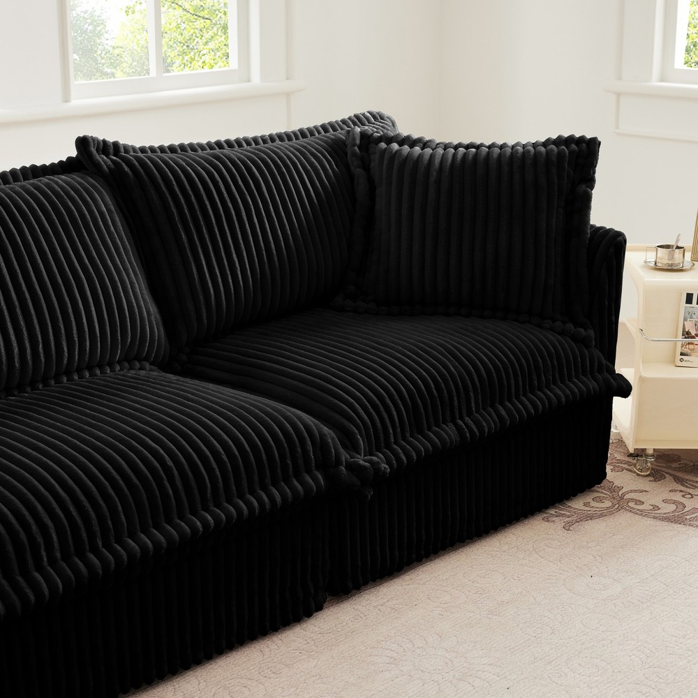Koala sofa RSF W/1 Pillow -Black