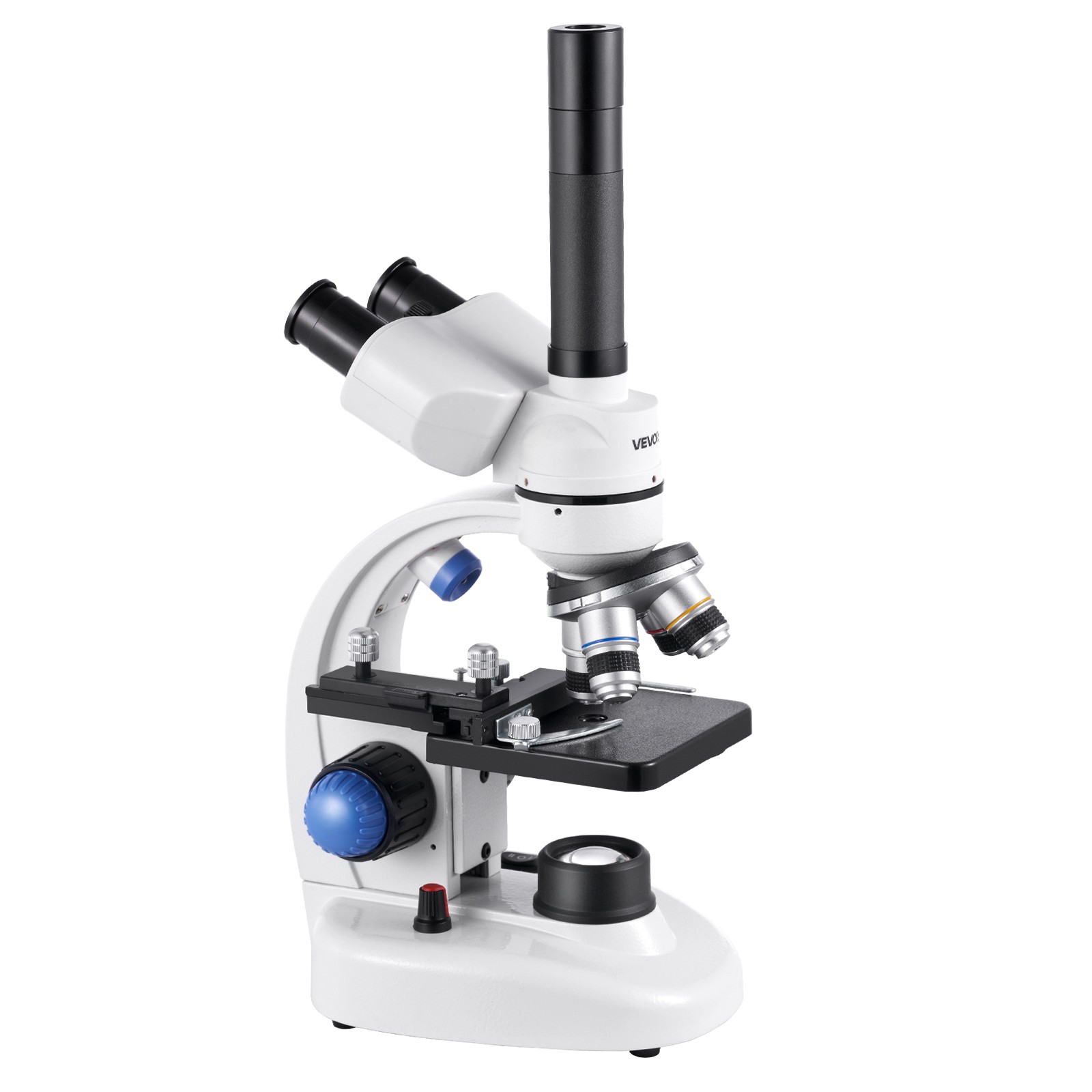 VEVOR Professional Trinocular Compound Microscope Kit 40-5000X Magnification