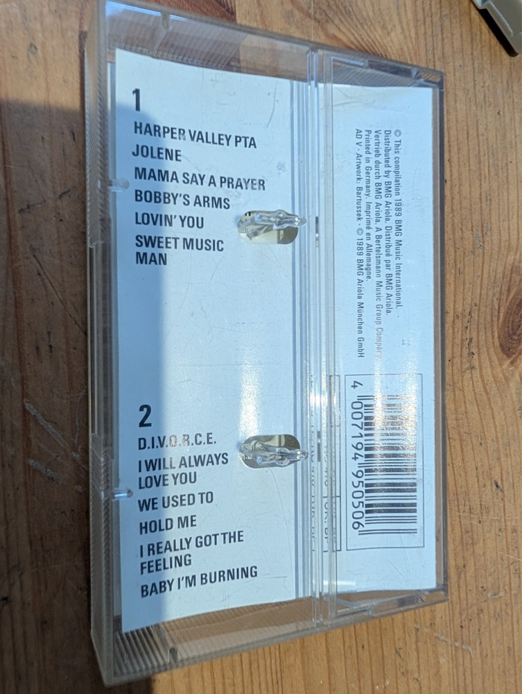 6 x Dolly Parton - Audio Cassette Tape Bundle