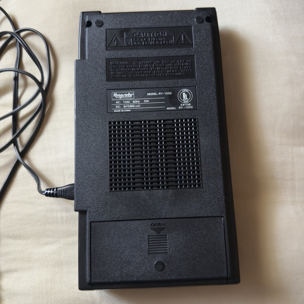 Computer Program Tape Recorder + 3 Blank Audio Cassettes Rhapsody RY-1202 1980s