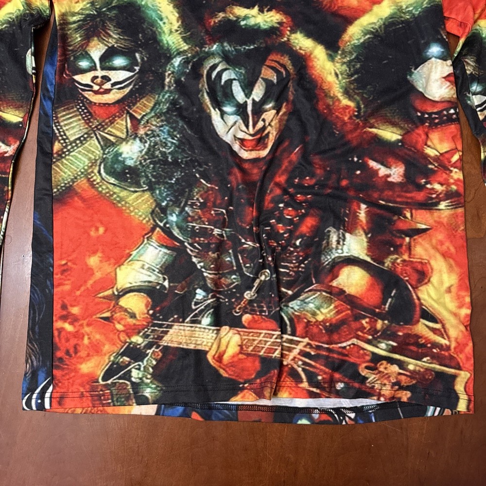 Long Sleeve KISS Band Shirt Size XL