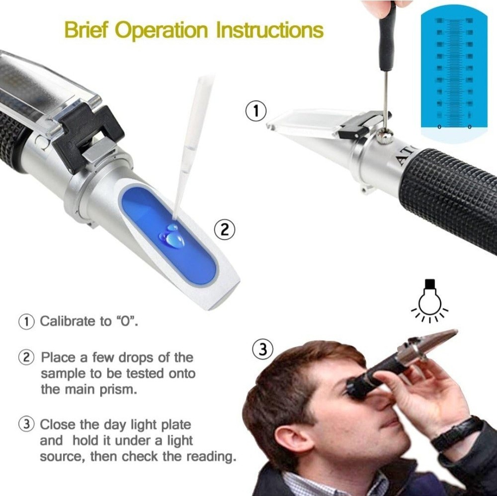 Aichose Portable Optical Refractometer NEW OPEN BOX