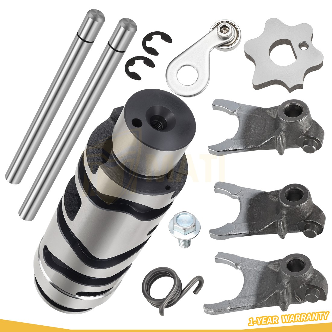 Shift Cam & Shift Forks Guide Bars Rods Set For Yamaha Banshee YFZ350 1987-2006