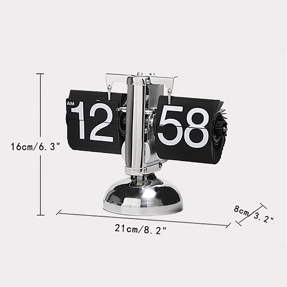 Flip Clock,Retro Flip Down Clock Mechanical Digital Flip Desk Clocks Internal...