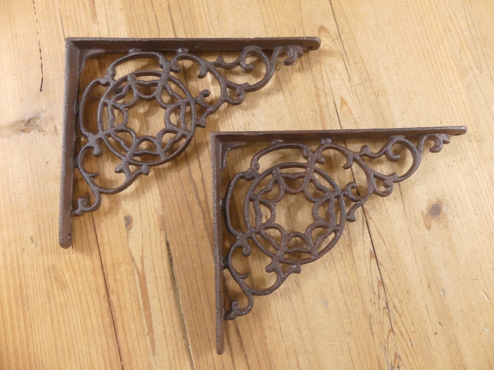 2 Shelf Brackets Spider Shelf Decor Spider Web Shelving Corbels Rustic Braces