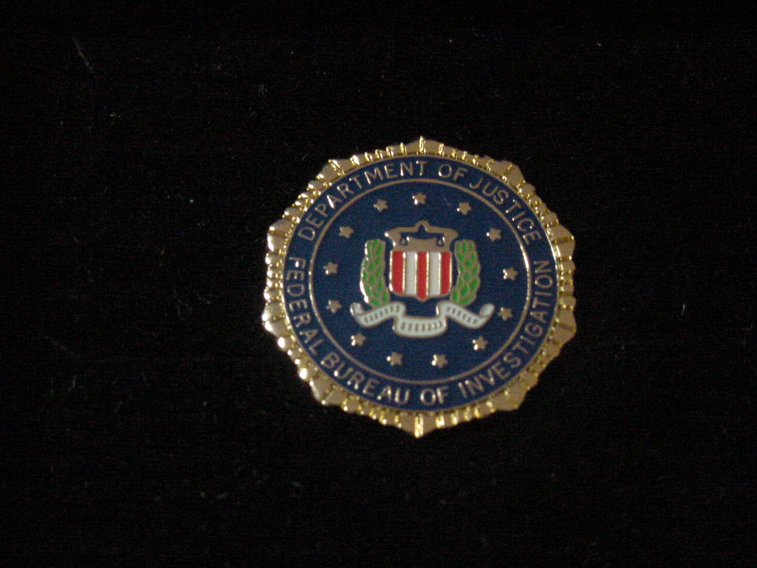 FBI Lapel Pin color seal New