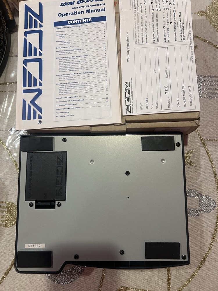 Zoom BFX-708 Bass Effects Processor