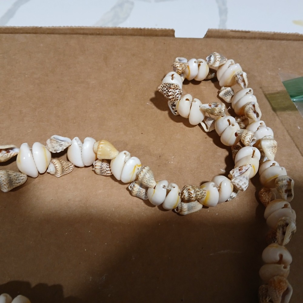 Broken Sea Shell Necklass With Small Holed SeaShells