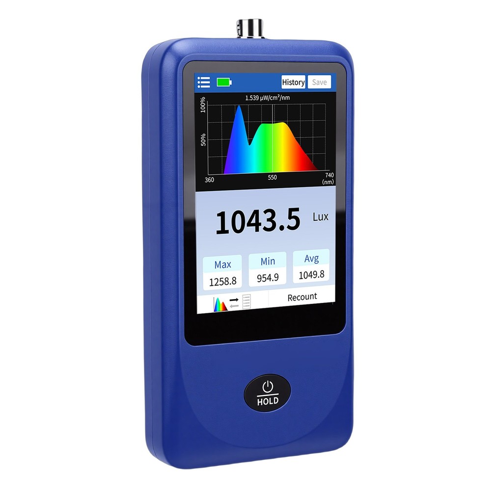 Light Spectrum Meter Handheld Spectrometer Illuminance Meter Curve NEW