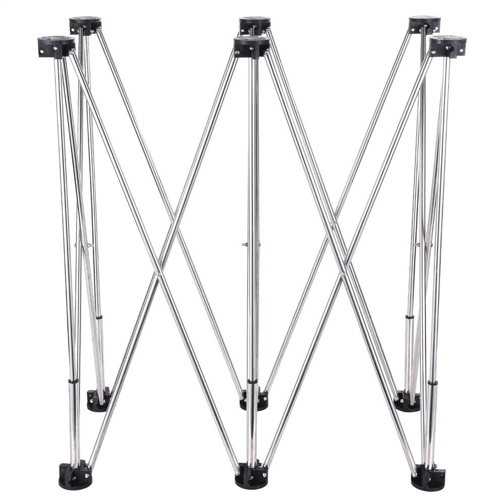 44*23in Portable Work Station with Storage Bag, Foldable Work Bench Table Silver