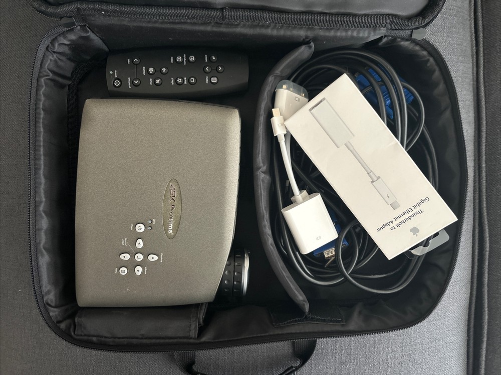 ASK Proxima M2+ DVI Projector + Remote + Case + Cables (Works Great)