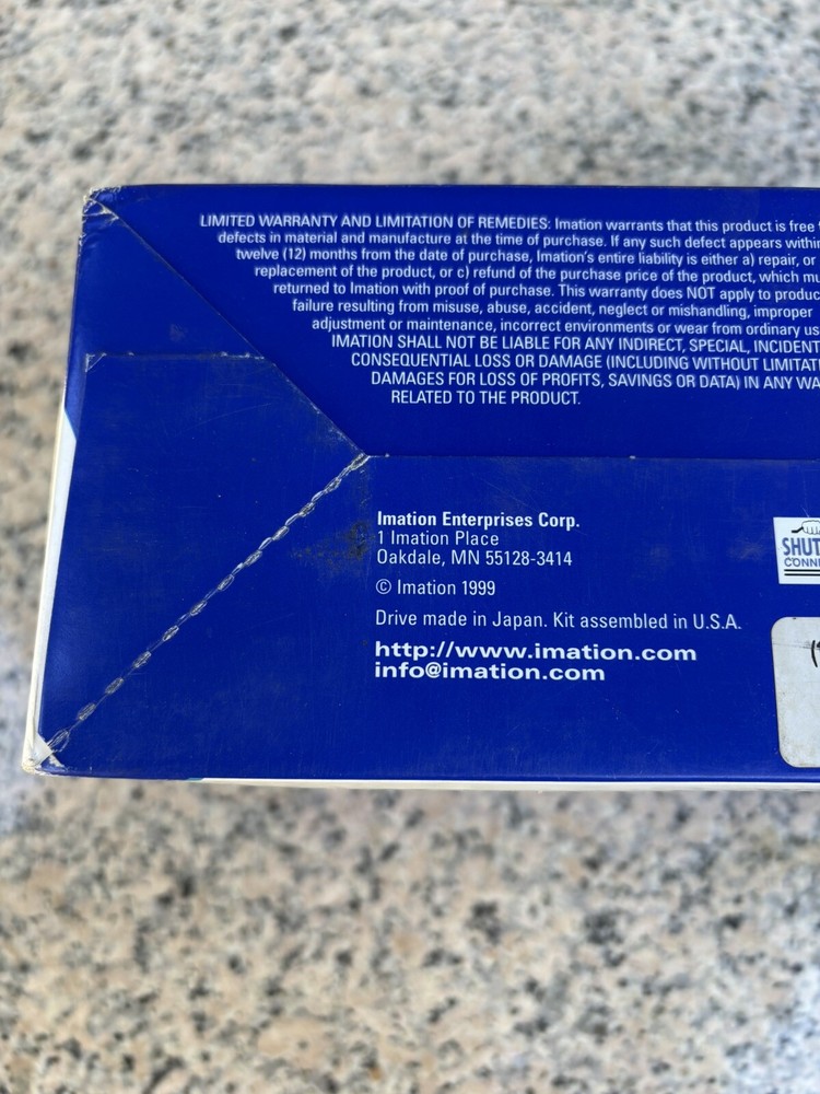 Imation SD-USB-M2 Portable SuperDisk External USB Floppy Disk Drive For Macs NOS