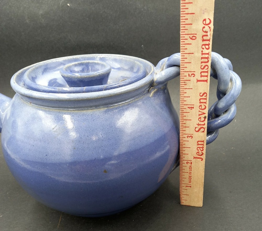 Hand Made Glazed Pottery Tea Pot Teapot