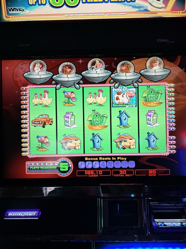WMS BB2 SLOT MACHINE SOFTWARE GAME CARD ONLY INVADERS FROM PLANET MOOLAH TESTED
