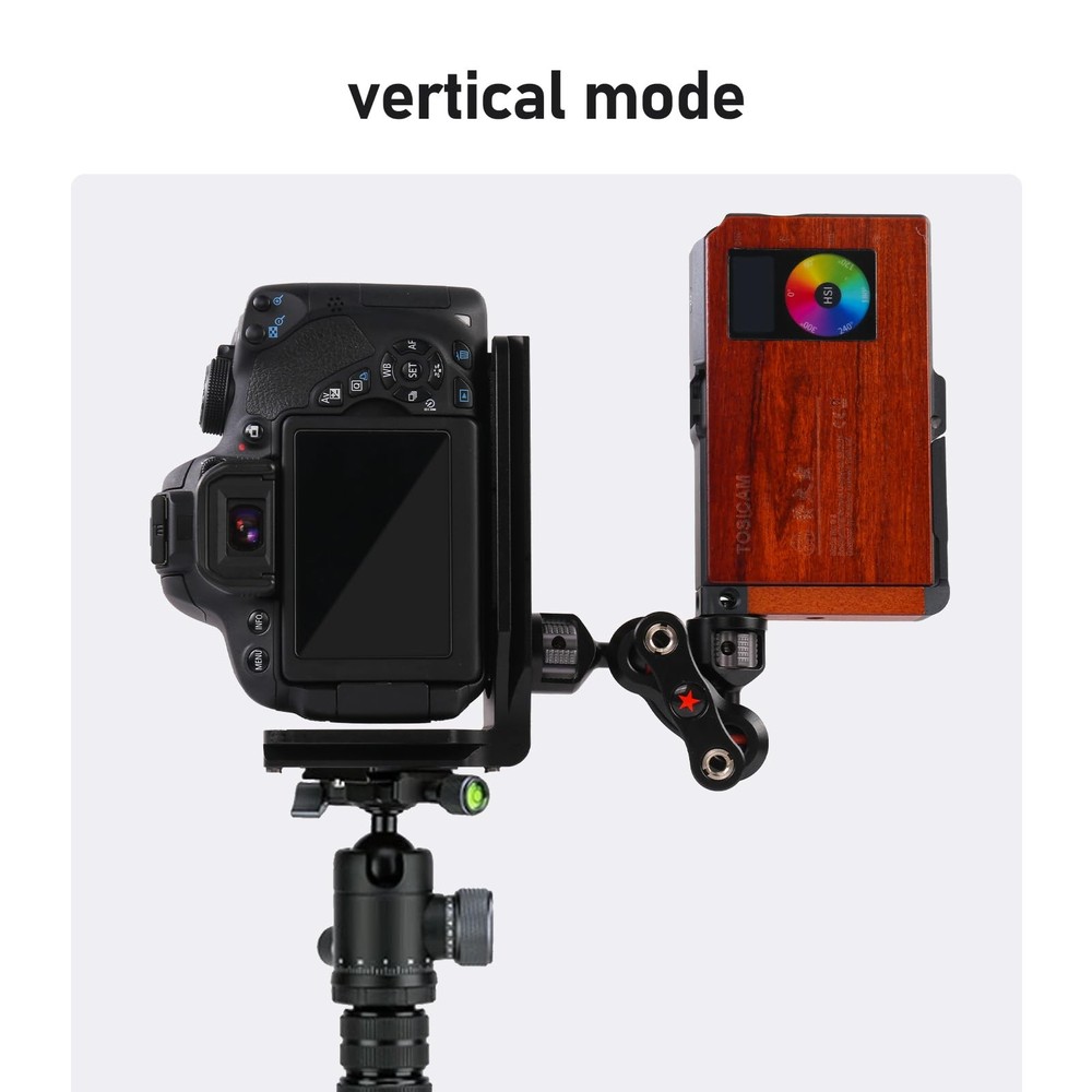 (Real Single one Piece) L Bracket Camera for DSLR Vertical Horizontal Switchi...
