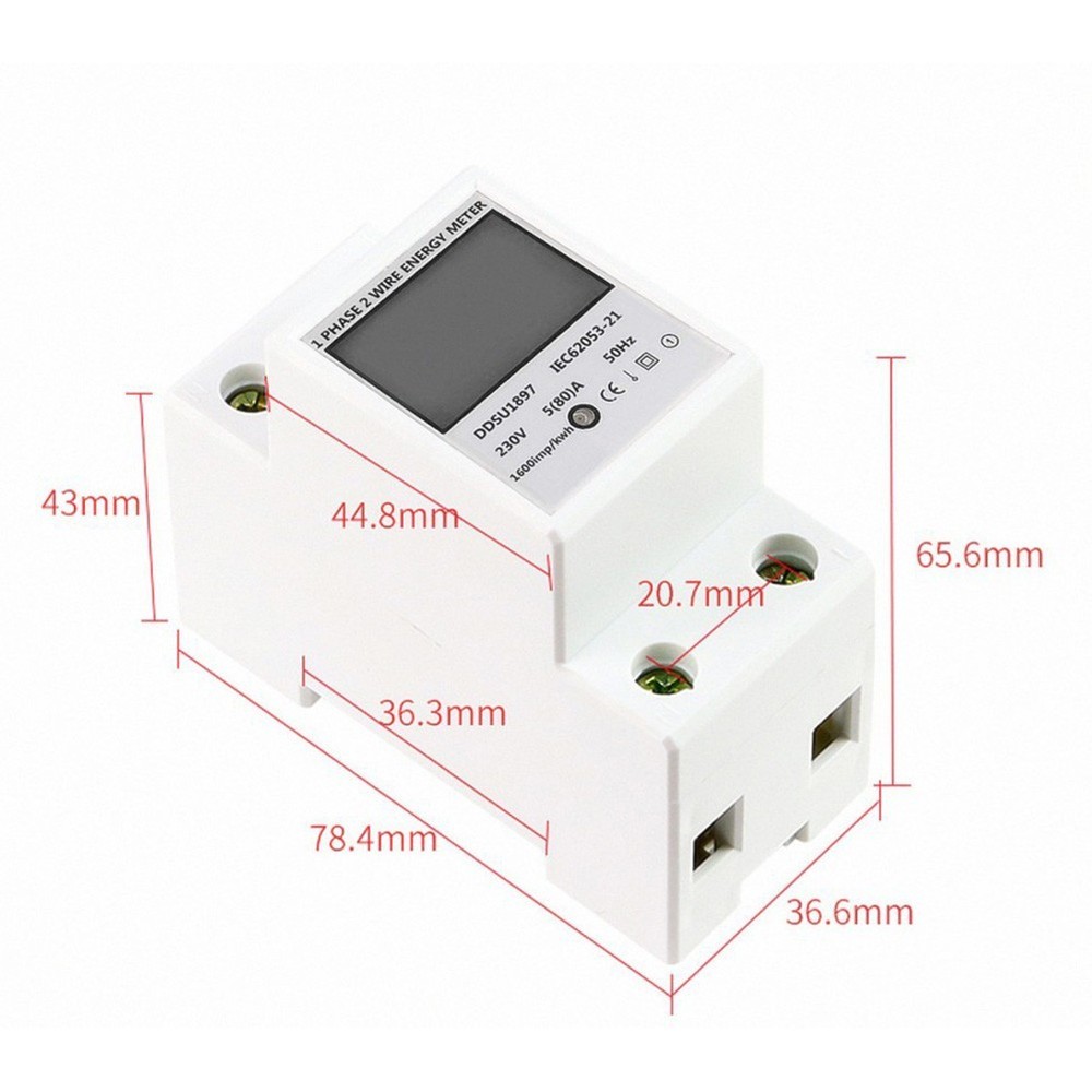 Electricity Meter Energy Meter 220V Electronic Single Phase Backlight