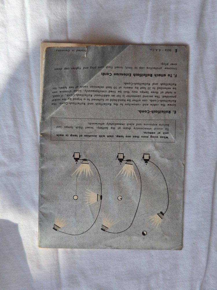 Original The Practical Accessories Rollei Instruction