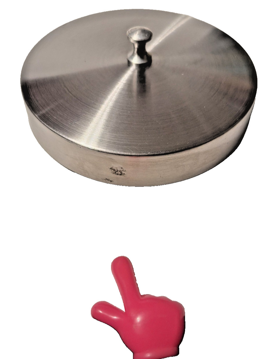 MERCO Cotton Glass Medical Apothecary Jar with Lid 7.5" Vintage