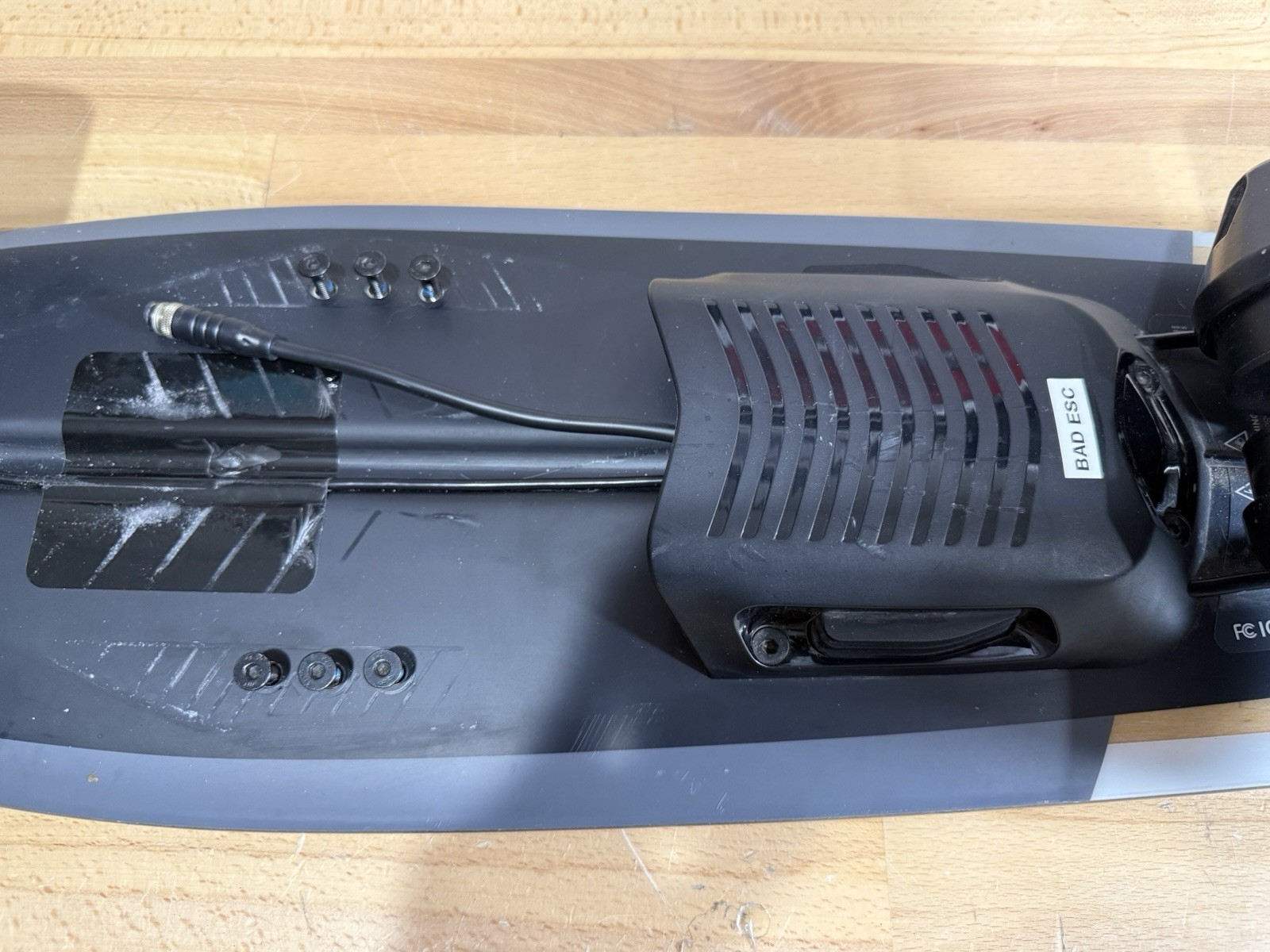 Incomplete Boosted Board Mini X Electric Skateboard Deck, Motors, Wheels Bad ESC