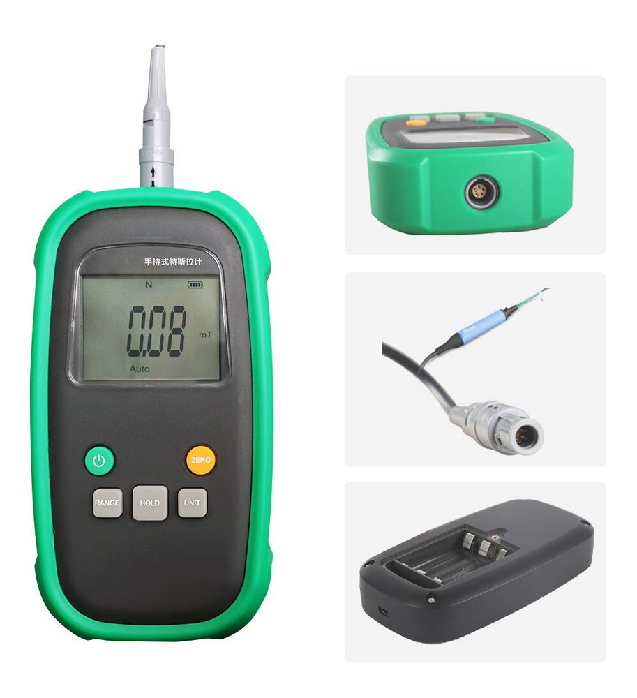 Digital Fluxmeter EMF Tester Tesla Meter with MAX Range 2000 mT Accuracy 1