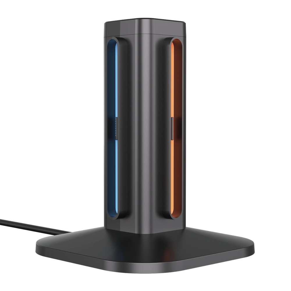 afbptek Switch 2 Joy Con Charging Station, LED Indicator, 4 Joycon Black