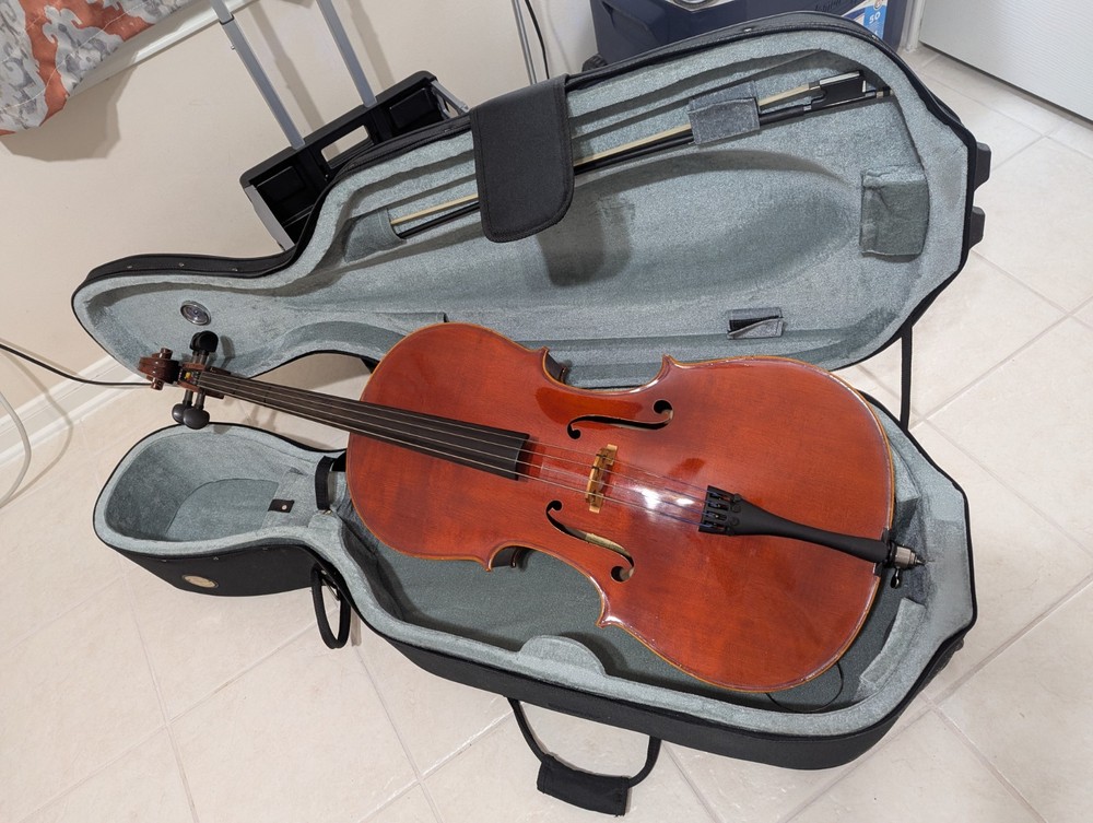 Lightly Used 3/4 Intermediate Cello Outfit + Hard Case