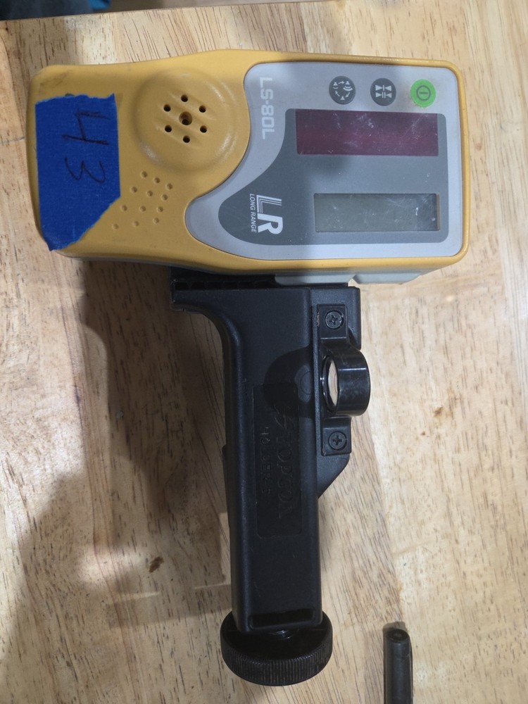 Topcon LS-80L Laser Receiver With  Holder  - Pre-Owned - Working Condition