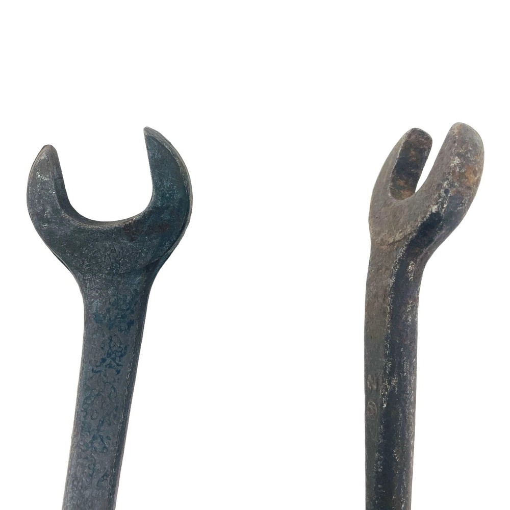 Vintage Combination Wrench Set, Hand Tools Workshop Equipment, 2 Pcs