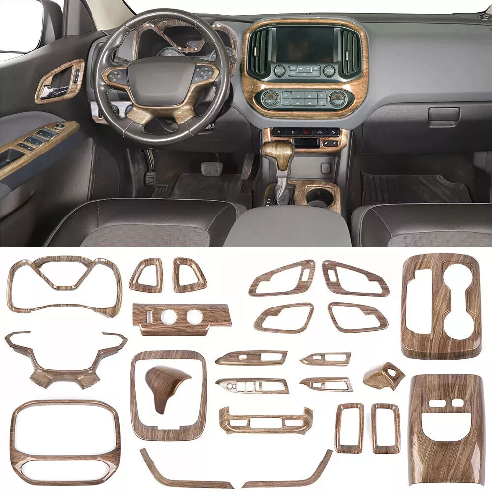 ✅For Chevy Colorado CANYON 2014-2022 Interior Console Steering Trim Cover Decor