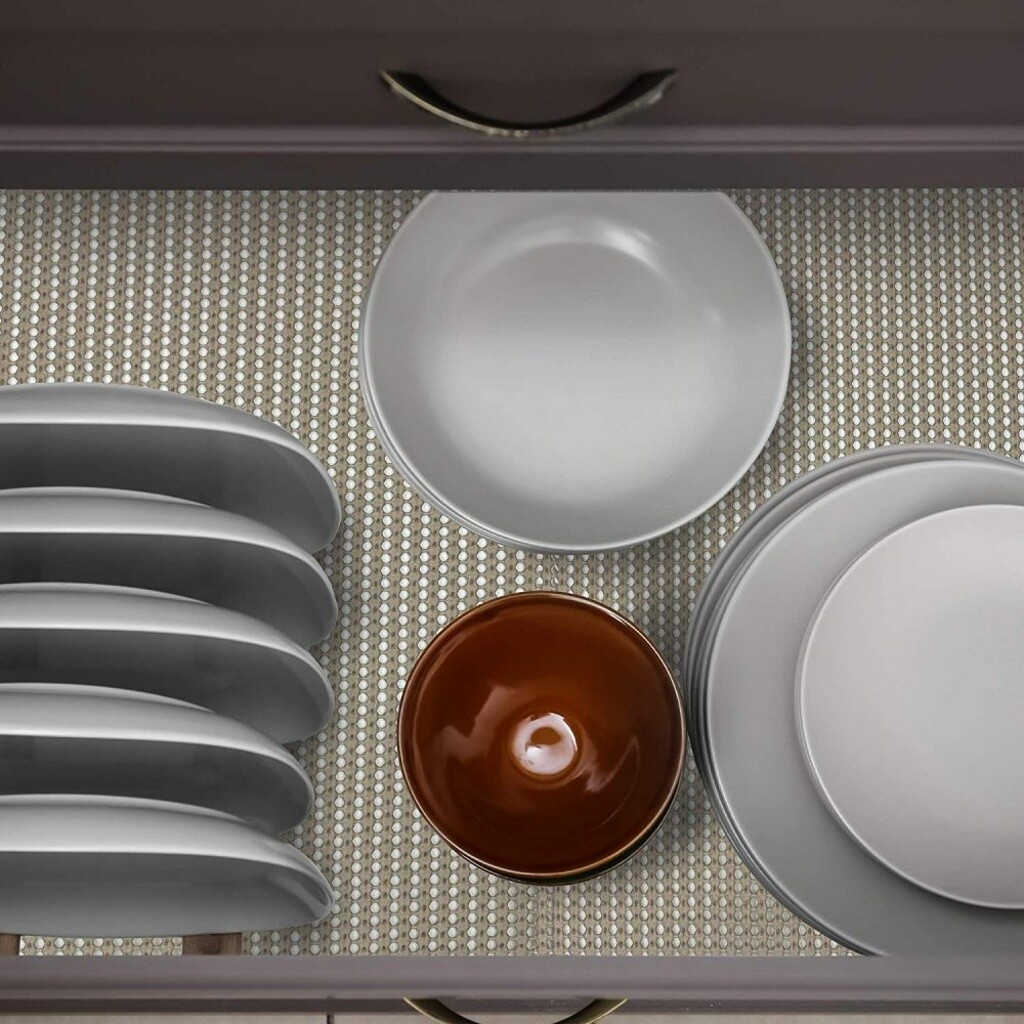 Non-Slip Grip Mat Roll Rubber Shelf Drawer Liner Table Kitchen Cupboard USA