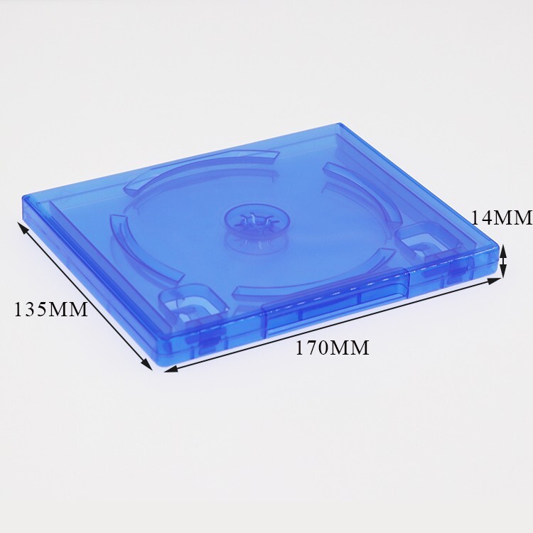 2pcs Blue Double Discs Case Game Cover Replacement Case For Playstation 4 PS4