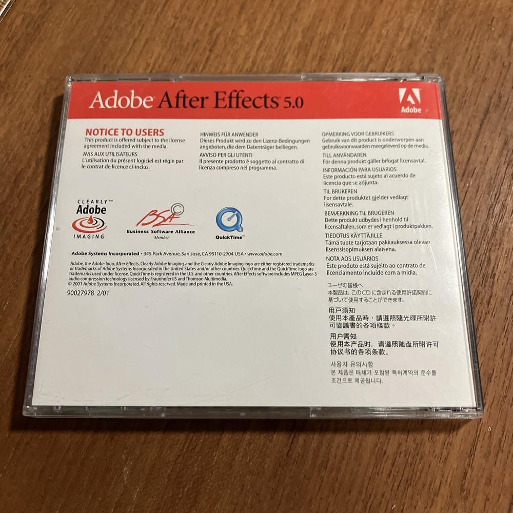Adobe After Effects 5.0 for Macintosh