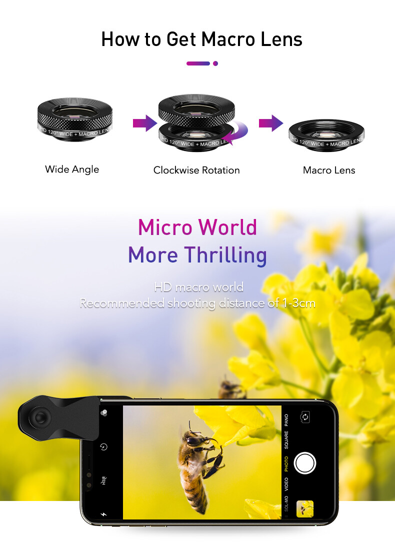 Apexel HD Professional Phone Camera Lens Zoom Telephoto Lens for Smartphone
