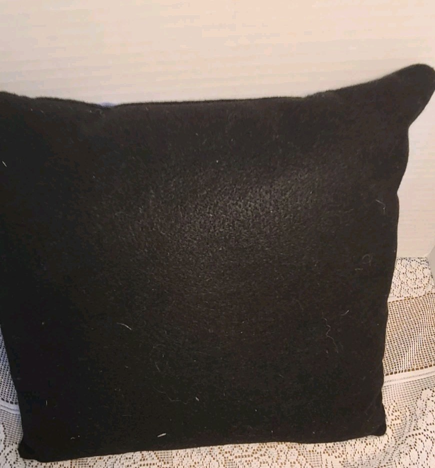 Picking Poppies Sheep Applique' Pattern Throw Pillow