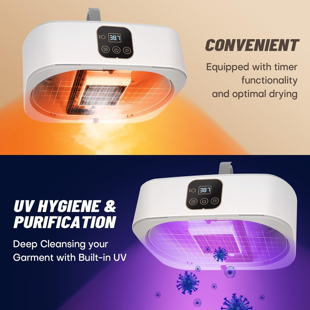 Portable Clothes Dryer，Mini Laundry Dryers with Remote Control, Small Compact...