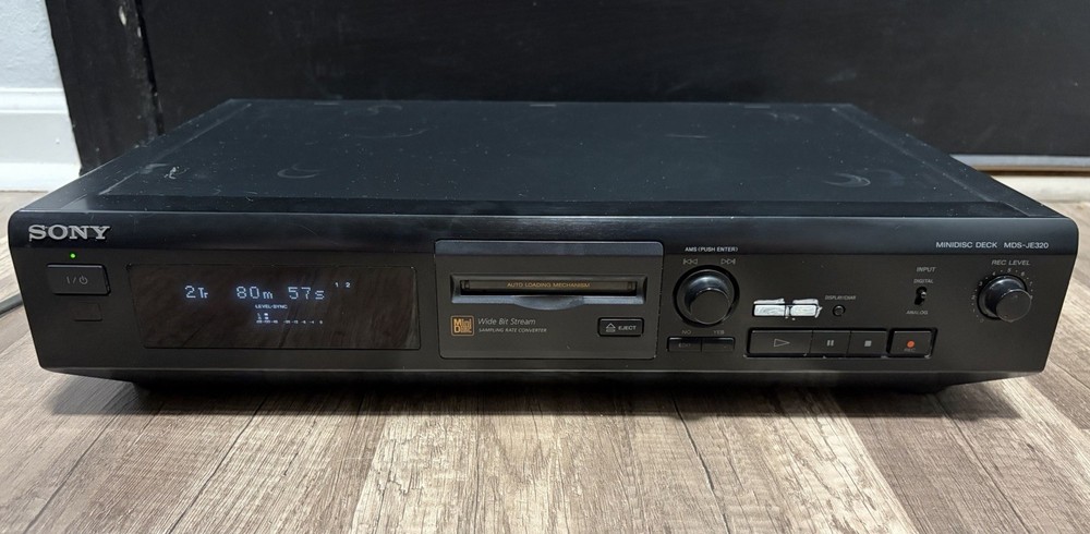 Sony MDS-JE320 Minidisc Deck Player Recorder Tested Working No Remote
