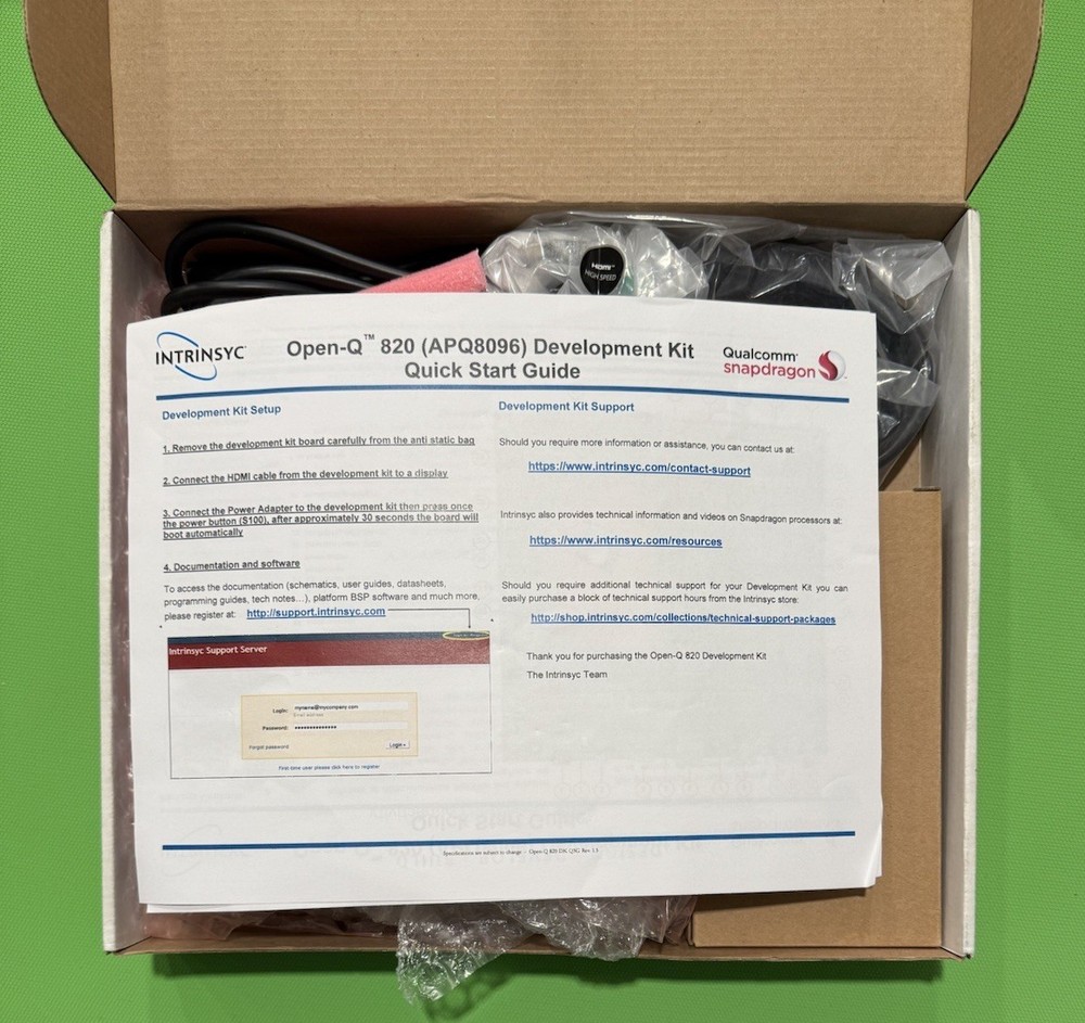 INTRINSYC Open-Q 820 APQ8096 Development Kit QUICK start guide