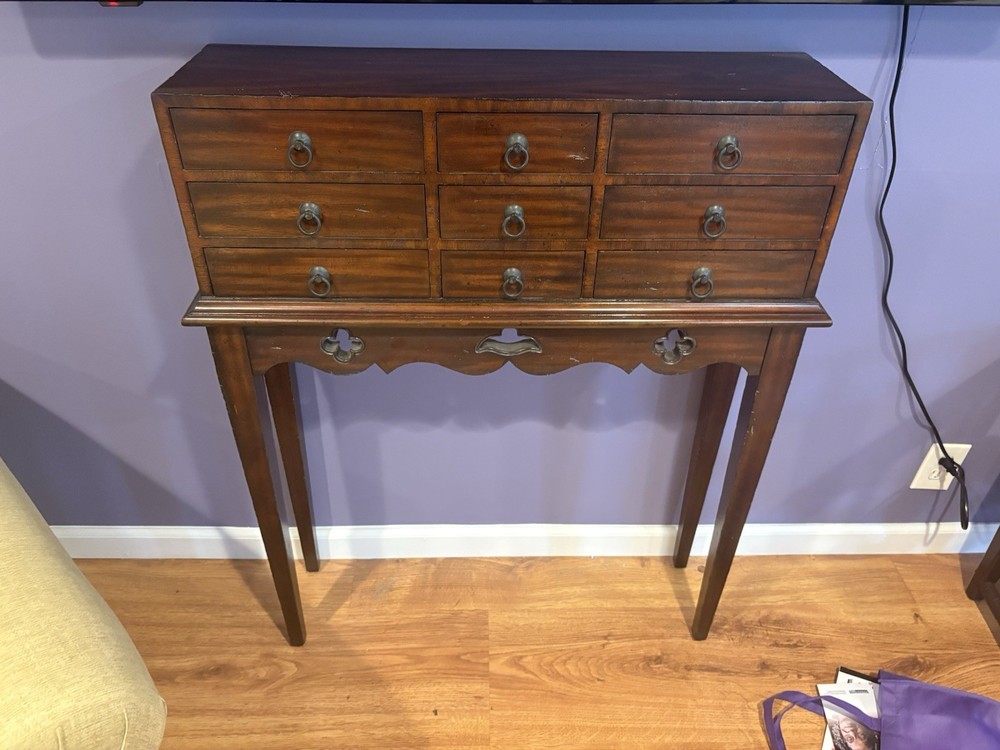 Maitland Smith 9 Drawer Console Table