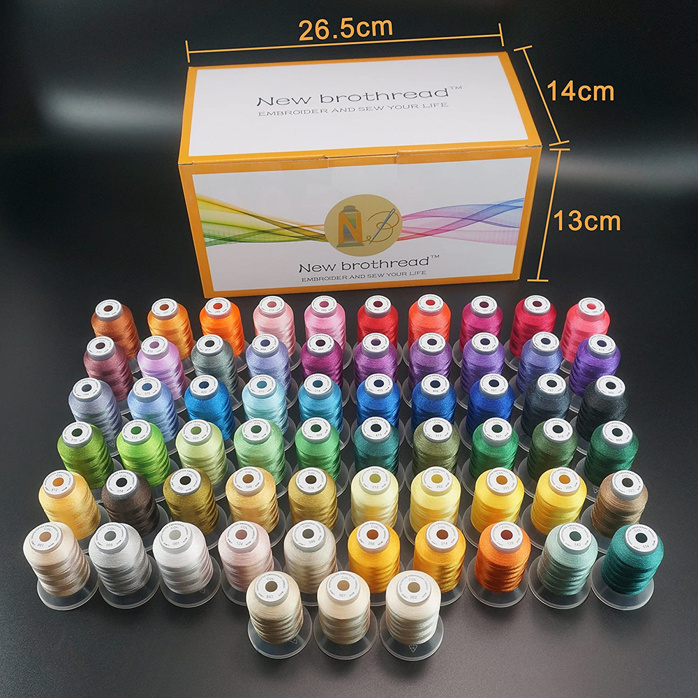 Colors Polyester Machine Embroidery Thread Kit 500M Each
