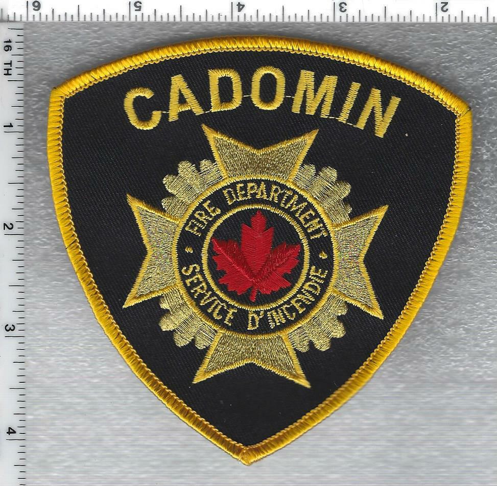 Cadomin Fire Department (Alberta, Canada) Shoulder Patch