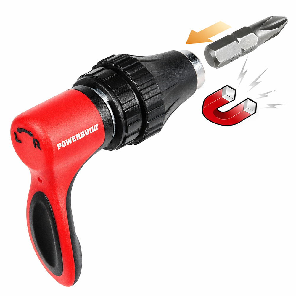 Powerbuilt L-Type Mini Ratcheting Bit Driver - 941487