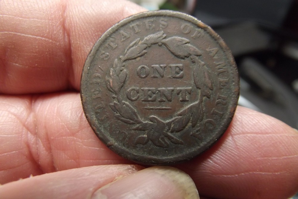 1837 Small Letters Coronet Cent F